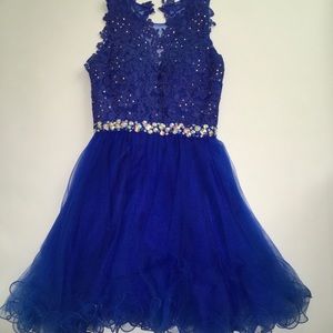 Blue Homecoming Dress